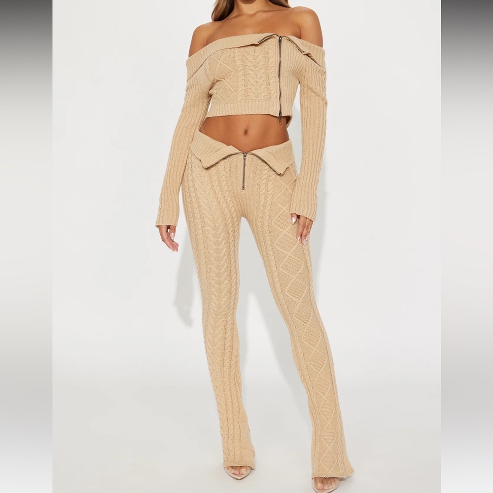 true desire sweater pant set xs